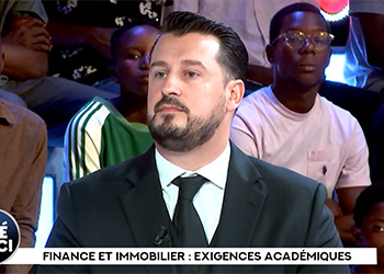 Antoine Bertheux sur le plateau de l'émission